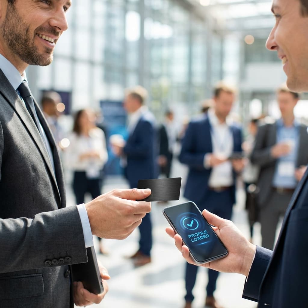 Professional networking using NFC card